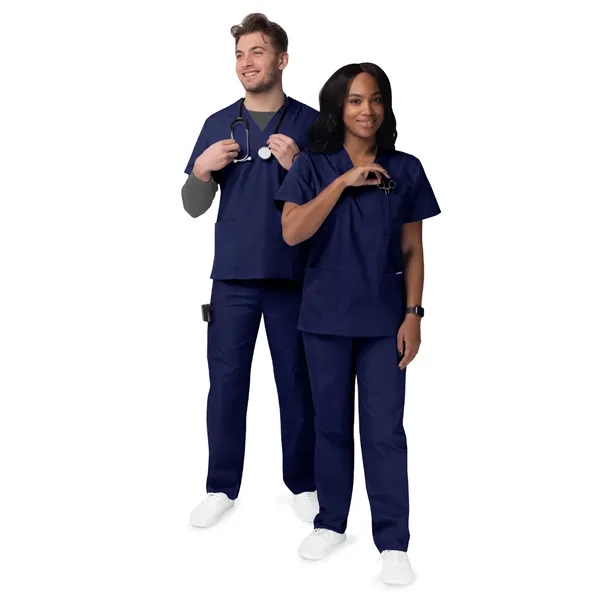 Adar Sivvan Unisex V-Neck/Drawstring Pants Scrubs Set... from ASI 86018 Scrub Authority / Uniform Stores