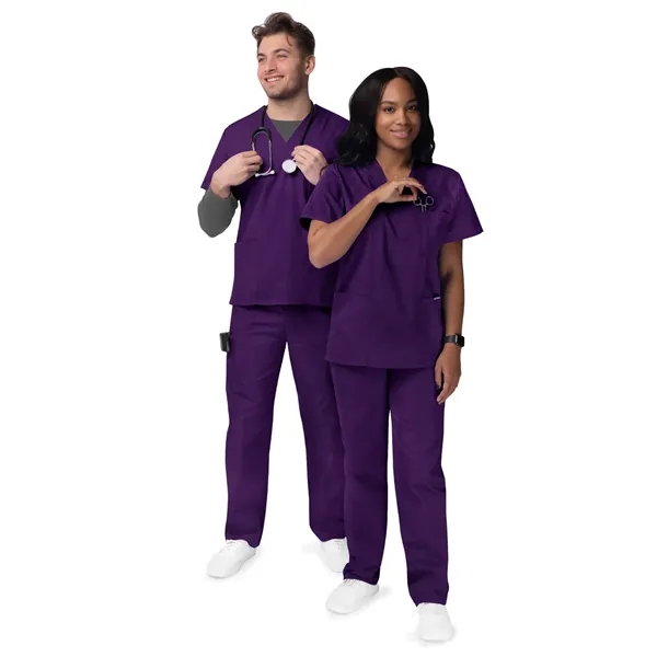 Adar Sivvan Unisex V-Neck/Drawstring Pants Scrubs Set... from ASI 86018 Scrub Authority / Uniform Stores