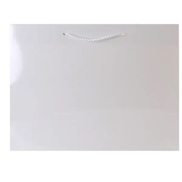 Made from 180 GSM gloss laminated paper, these shopping totes feature... from ASI 75731 PWS / Pacific Western Sales/Cater Line