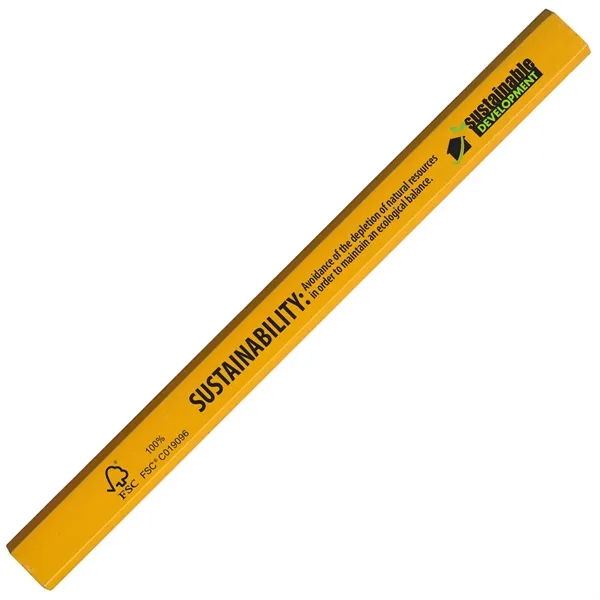 Forest Stewardship Council Certified carpenter pencil with flat barrel, medium core.... from ASI 86850 Shepenco/Shelbyville Pencil Co, Inc / SHEPENCO® Shelbyville Pencil Company