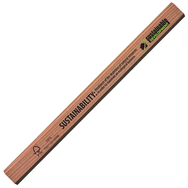 Forest Stewardship Council Certified carpenter pencil with flat barrel, medium core.... from ASI 86850 Shepenco/Shelbyville Pencil Co, Inc / SHEPENCO® Shelbyville Pencil Company
