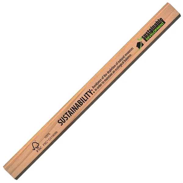 Forest Stewardship Council Certified carpenter pencil with flat barrel, medium core.... from ASI 86850 Shepenco/Shelbyville Pencil Co, Inc / SHEPENCO® Shelbyville Pencil Company