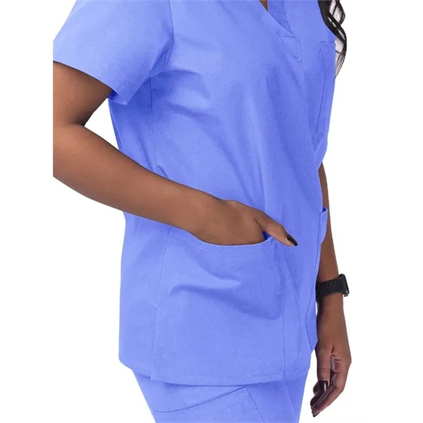 Adar Universal Unisex V-Neck Tunic 3 Pocket... from ASI 86018 Scrub Authority / Uniform Stores