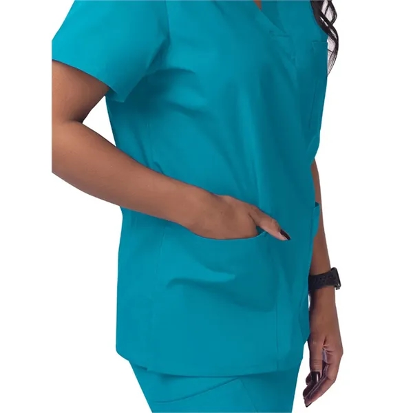Adar Universal Unisex V-Neck Tunic 3 Pocket... from ASI 86018 Scrub Authority / Uniform Stores