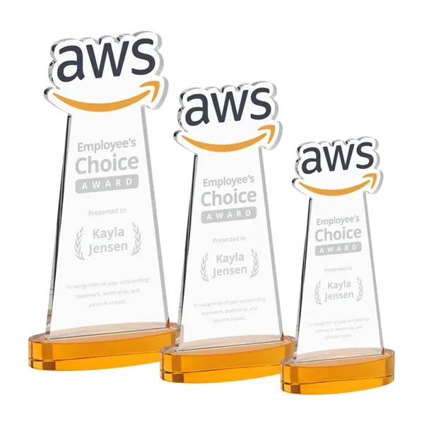 Custom Award on Alberton Base - Amber (via Air)... from ASI 84592 St Regis Group / St Regis