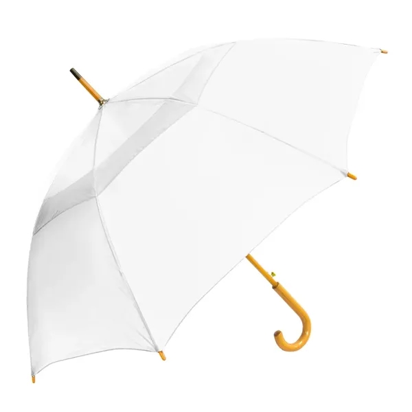 Customizable umbrella with push-button automatic opening and 48" vented arc and... from ASI 89955 StrombergBrand / Stromberg Brand Stromberg