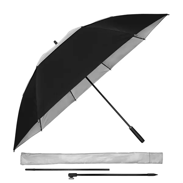 Manual opening golf/beach umbrella with jumbo 68" arc, fiberglass construction and... from ASI 89955 StrombergBrand / Stromberg