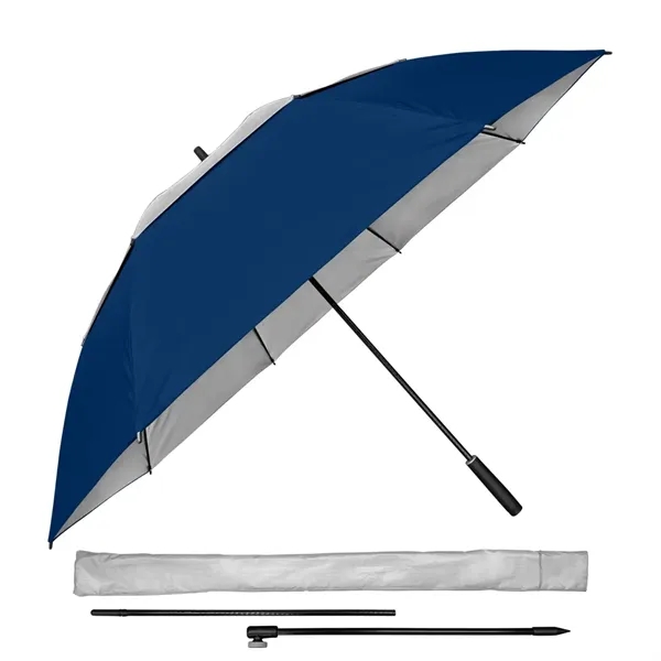 Manual opening golf/beach umbrella with jumbo 68" arc, fiberglass construction and... from ASI 89955 StrombergBrand / Stromberg