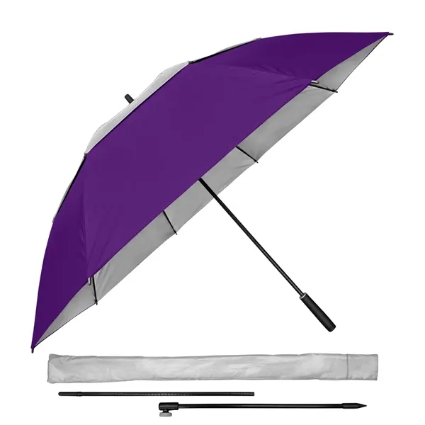 Manual opening golf/beach umbrella with jumbo 68" arc, fiberglass construction and... from ASI 89955 StrombergBrand / Stromberg