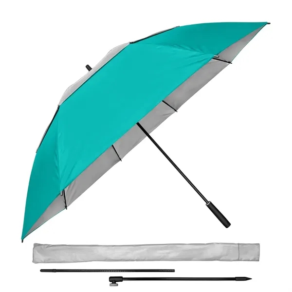 Manual opening golf/beach umbrella with jumbo 68" arc, fiberglass construction and... from ASI 89955 StrombergBrand / Stromberg