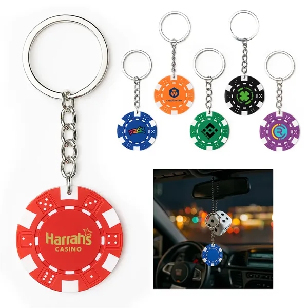 Poker Chip Keychain... from ASI 31517 Admart Products / Admart Line