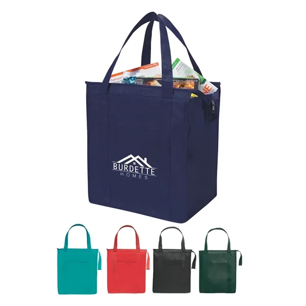 Non-Woven Insulated Shopper Tote Bag.  Made Of 80 Gram Non-Woven,... from ASI 61125 Hit Promotional Products / Hit®