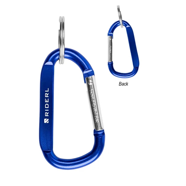 6MM Carabiner with Split Ring.  Approx. Size:  2 3/8"... from ASI 61125 Hit Promotional Products / Hit®