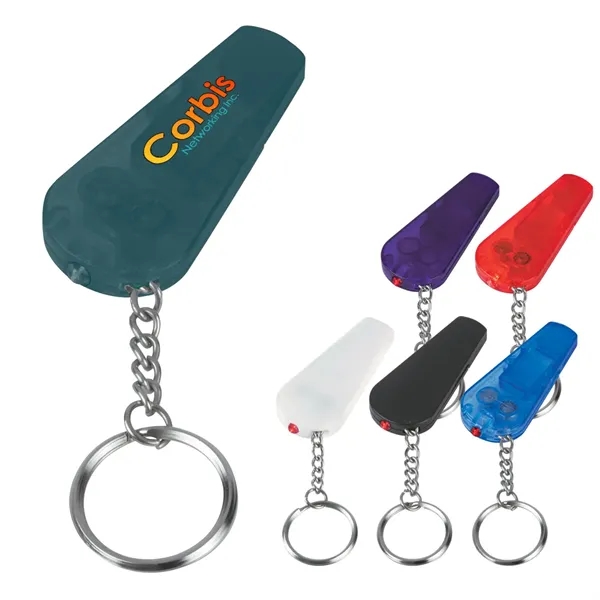 Key chain with light and whistle.... from ASI 61125 Hit Promotional Products / Hit®