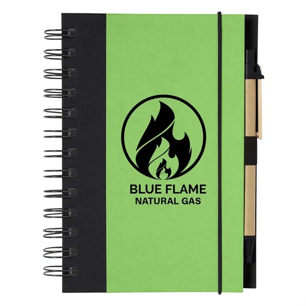 Spiral notebook and pen with elastic pen loop and elastic band... from ASI 61125 Hit Promotional Products / Hit®