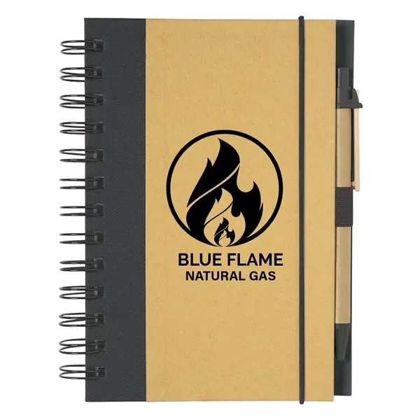 Spiral notebook and pen with elastic pen loop and elastic band... from ASI 61125 Hit Promotional Products / Hit®