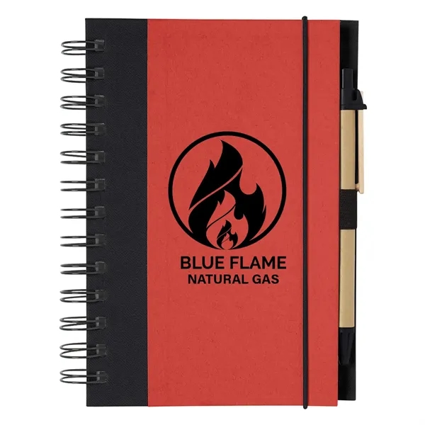 Spiral notebook and pen with elastic pen loop and elastic band... from ASI 61125 Hit Promotional Products / Hit®