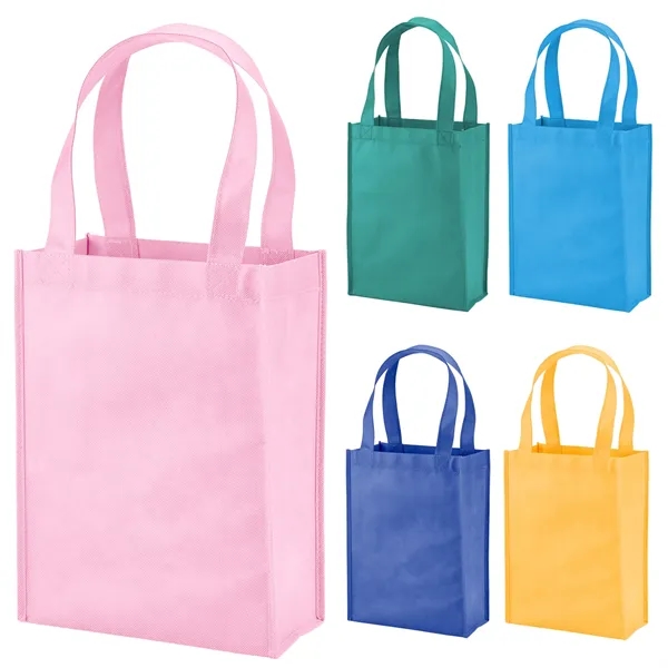 Mini non-woven polypropylene grocery tote bag with 1 color silkscreen imprint... from ASI 37218 Athena Promo (tm)