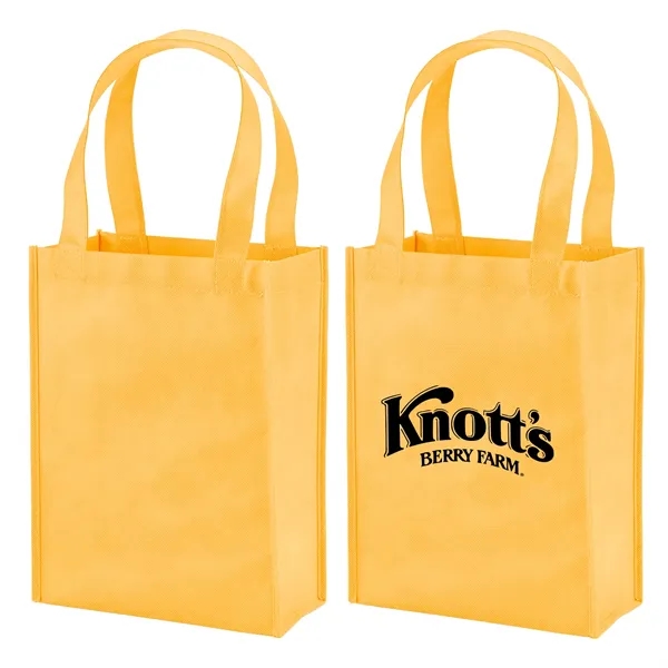 Mini non-woven polypropylene grocery tote bag with 1 color silkscreen imprint... from ASI 37218 Athena Promo (tm)