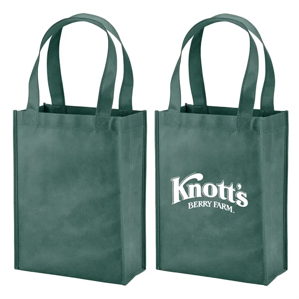 Mini non-woven polypropylene grocery tote bag with 1 color silkscreen imprint... from ASI 37218 Athena Promo (tm)