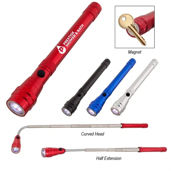 Telescopic aluminum flashlight with magnet.... from ASI 61125 Hit Promotional Products / Hit®
