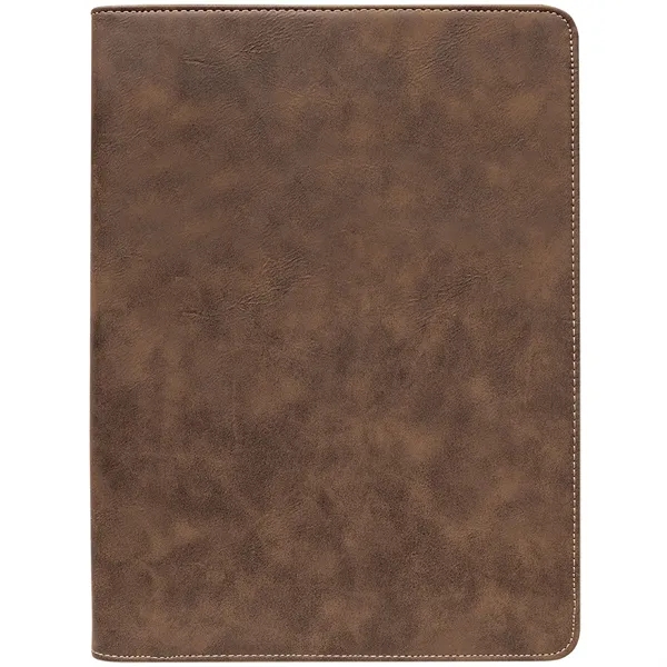 1.5" x 9.5" x 12" rustic gold PU leatherette portfolio 50... from ASI 74601 Calico