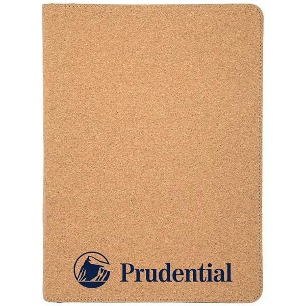 1.5" x 9.5" x 12" portfolio made of light brown leatherette... from ASI 74601 Calico