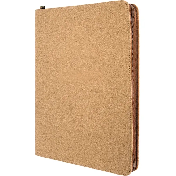 1.5" x 9.5" x 12" portfolio made of light brown leatherette... from ASI 74601 Calico