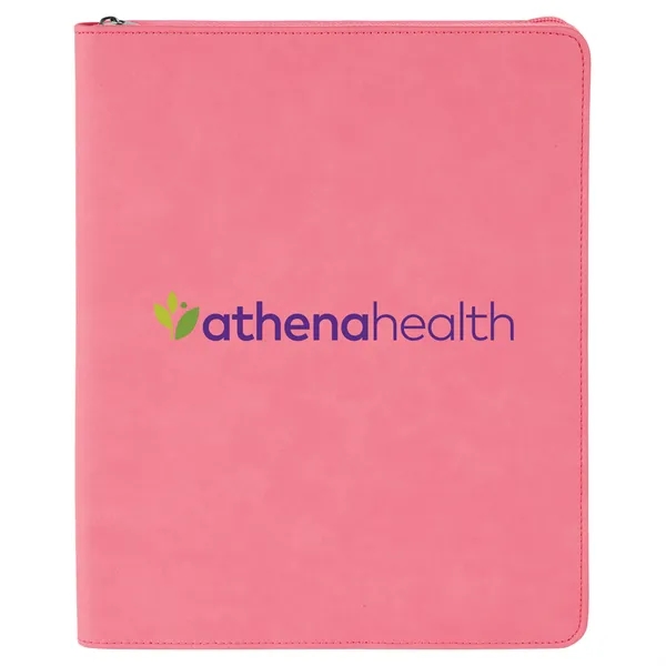 1.5" x 9.5" x 12" portfolio made of pink leatherette with... from ASI 74601 Calico