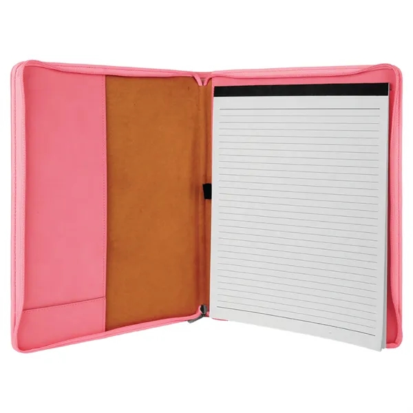 1.5" x 9.5" x 12" portfolio made of pink leatherette with... from ASI 74601 Calico