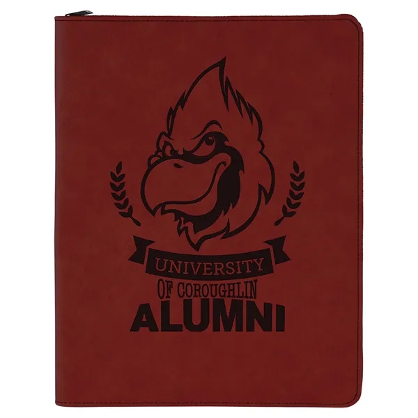 1.5" x 9.5" x 12" portfolio made of red leatherette with... from ASI 74601 Calico