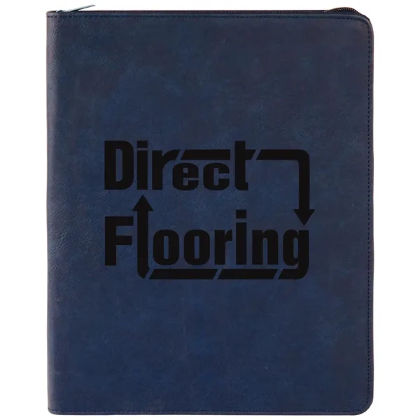 1.5" x 9.5" x 12" portfolio made of blue leatherette with... from ASI 74601 Calico