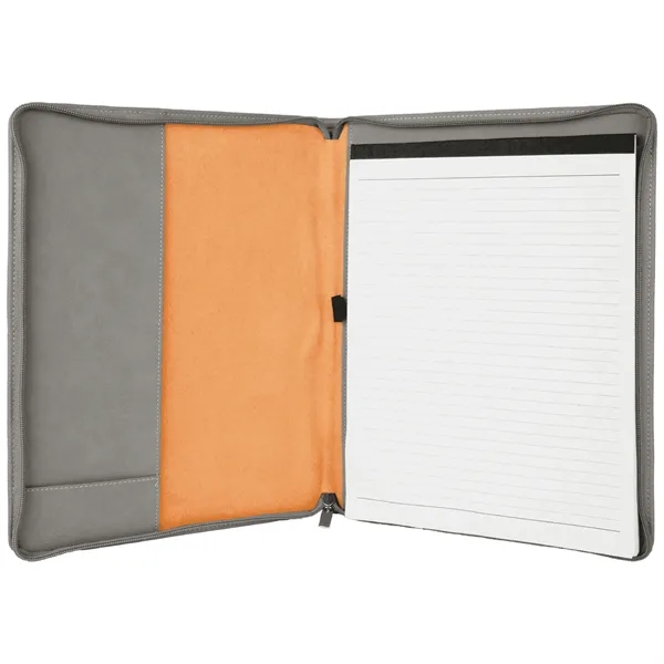 1.5" x 9.5" x 12" portfolio made of gray leatherette with... from ASI 74601 Calico