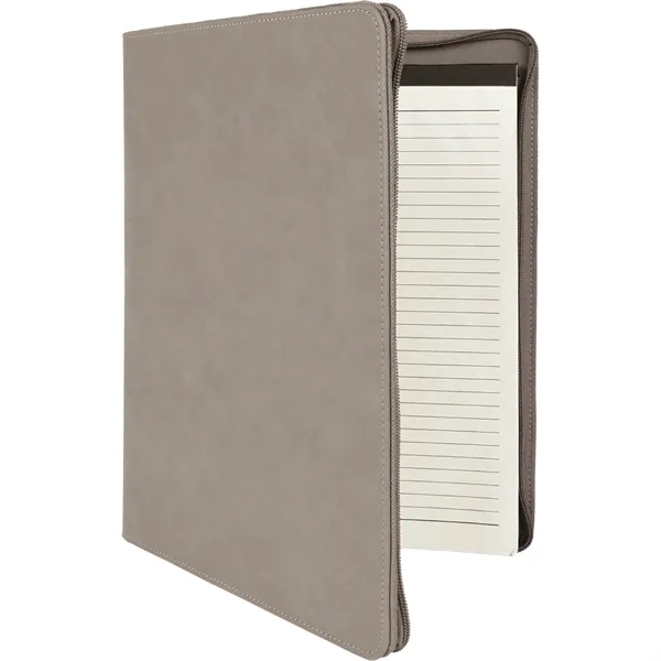 1.5" x 9.5" x 12" portfolio made of gray leatherette with... from ASI 74601 Calico