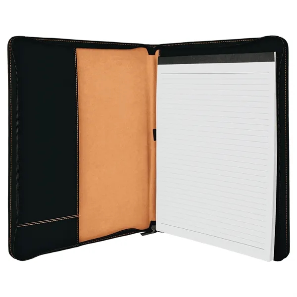 1.5" x 9.5" x 12" portfolio made of black leatherette with... from ASI 74601 Calico