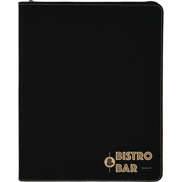 1.5" x 9.5" x 12" portfolio made of black leatherette with... from ASI 74601 Calico
