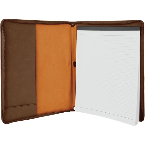 1.5" x 9.5" x 12" portfolio made of dark brown leatherette... from ASI 74601 Calico