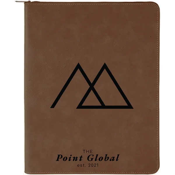 1.5" x 9.5" x 12" portfolio made of dark brown leatherette... from ASI 74601 Calico