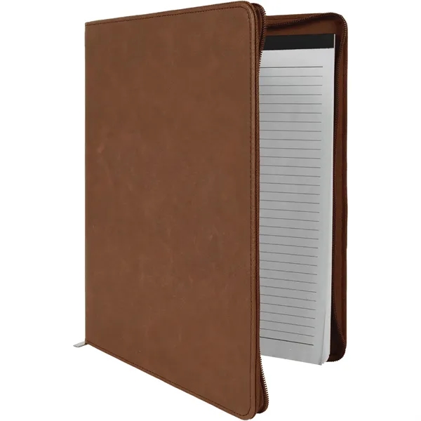 1.5" x 9.5" x 12" portfolio made of dark brown leatherette... from ASI 74601 Calico