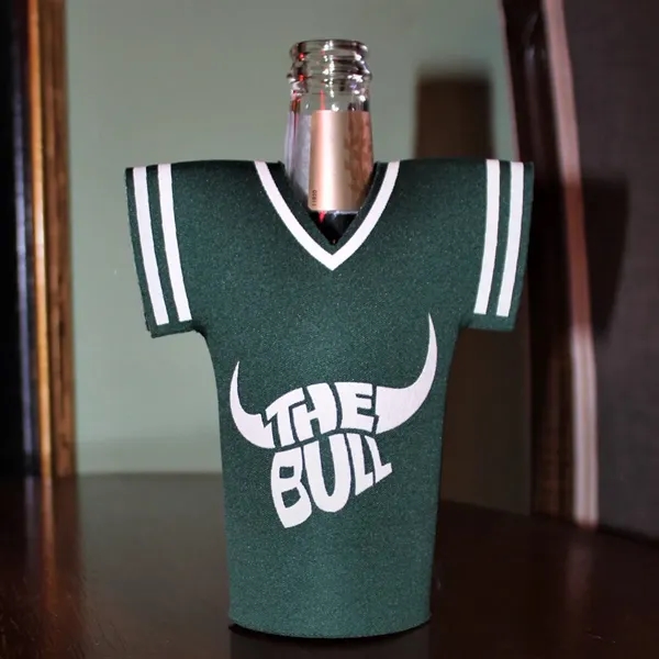 Bottle holder made of laminated open cell foam.... from ASI 61125 Hit Promotional Products / Hit®