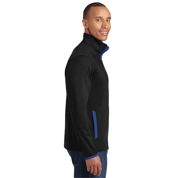 Sport-Tek® Sport-Wick® Stretch Contrast Full-Zip Jacket... from ASI 61125 Hit Promotional Products / Hit®