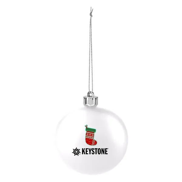 Polypropylene, shatter-resistant ornament that includes string for hanging and is available... from ASI 61125 Hit Promotional Products / Hit®