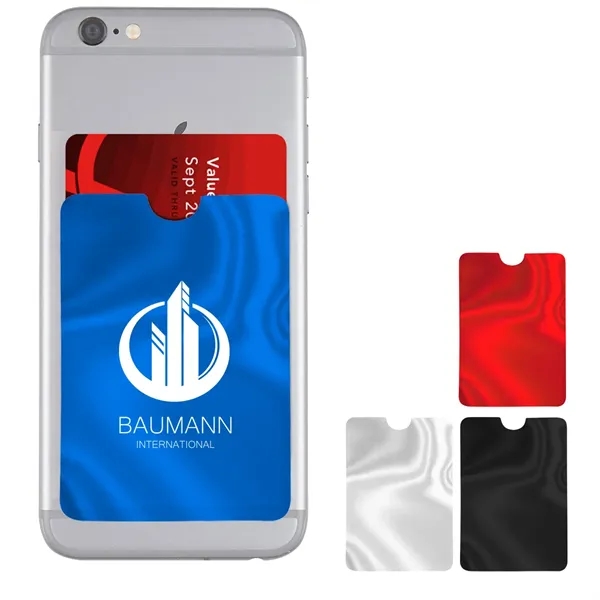 Phone sleeve made of PVC material fused with aluminum foil that... from ASI 61125 Hit Promotional Products / Hit®