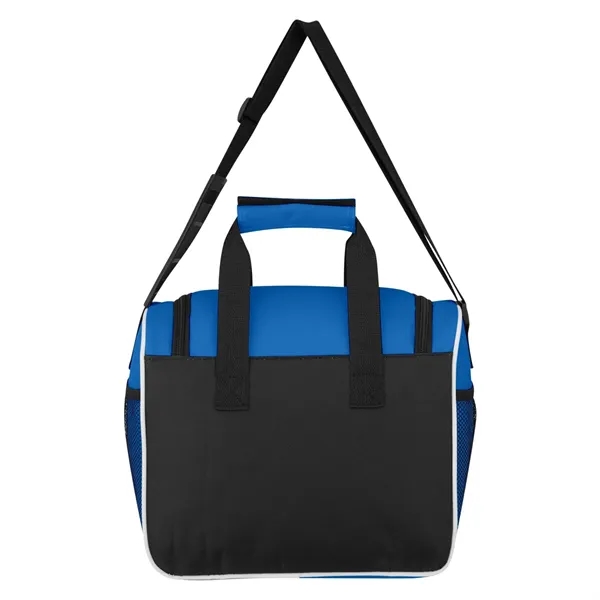 PEVA-lined 600 denier polyester kooler bag with a front pocket and... from ASI 61125 Hit Promotional Products / Hit®