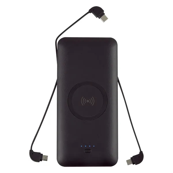5-in-1 wireless charging power bank with Qi-enabled charging as well as... from ASI 61125 Hit Promotional Products / Hit®