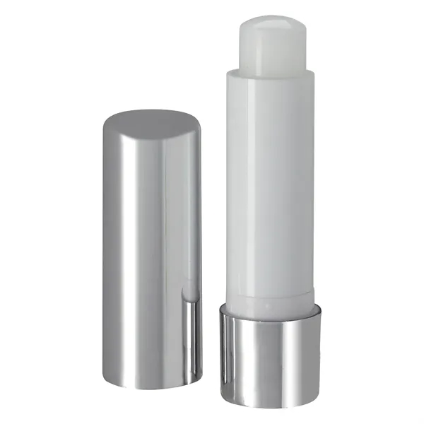 Metallic lip moisturizer stick with vanilla flavor, a safety seal, and... from ASI 61125 Hit Promotional Products / Hit®