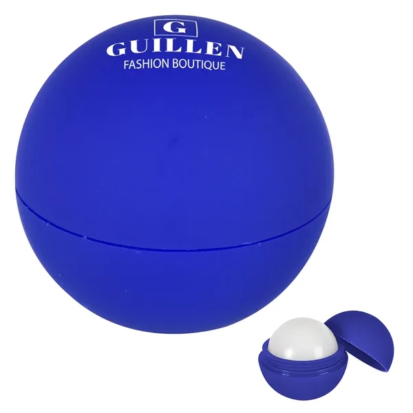 Rubberized lip moisturizer ball with vanilla flavor for protecting dry lips.... from ASI 61125 Hit Promotional Products / Hit®