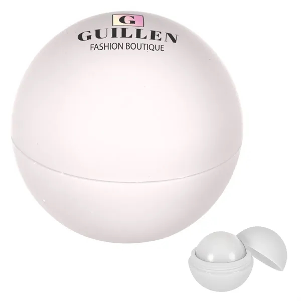 Rubberized lip moisturizer ball with vanilla flavor for protecting dry lips.... from ASI 61125 Hit Promotional Products / Hit®