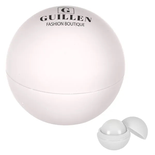 Rubberized lip moisturizer ball with vanilla flavor for protecting dry lips.... from ASI 61125 Hit Promotional Products / Hit®