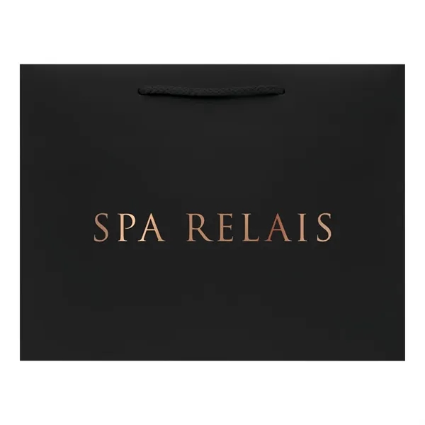 Shopping totes made from 128 GSM matte laminated paper with matching... from ASI 75731 PWS / Pacific Western Sales/PWS